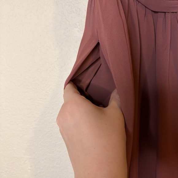 Azazie Raine A8 A-Line Sweetheart Floor Length Bridesmaid Dress Desert Rose - Picture 10 of 15